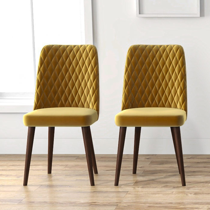 Hashtag Home Ackley Velvet Parsons Chair & Reviews Wayfair